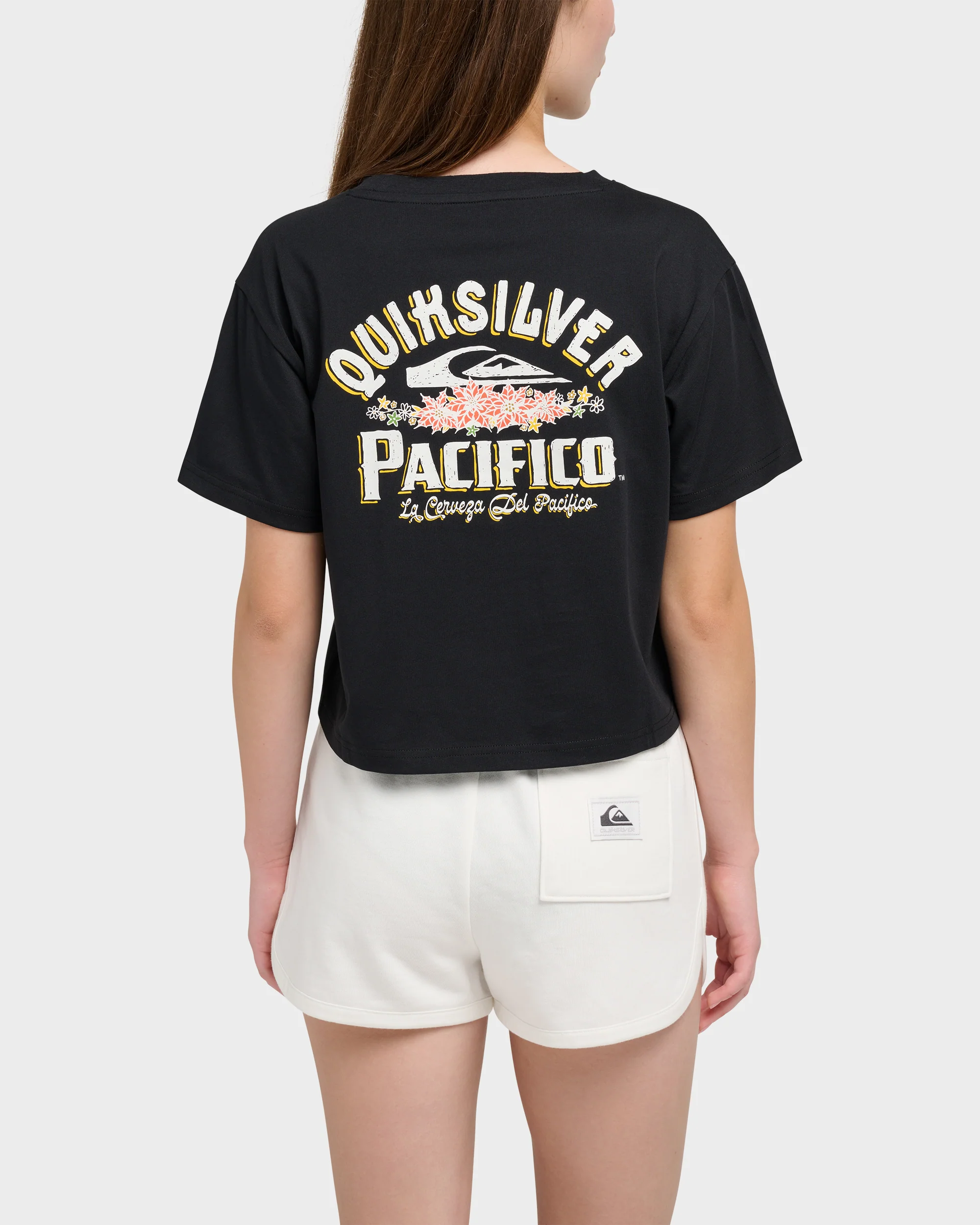 Quiksilver X Pacifico Sign Lock Cropped Boyfriend T-Shirt 2 Quiksilver X Pacifico Sign Lock Cropped Boyfriend T-Shirt