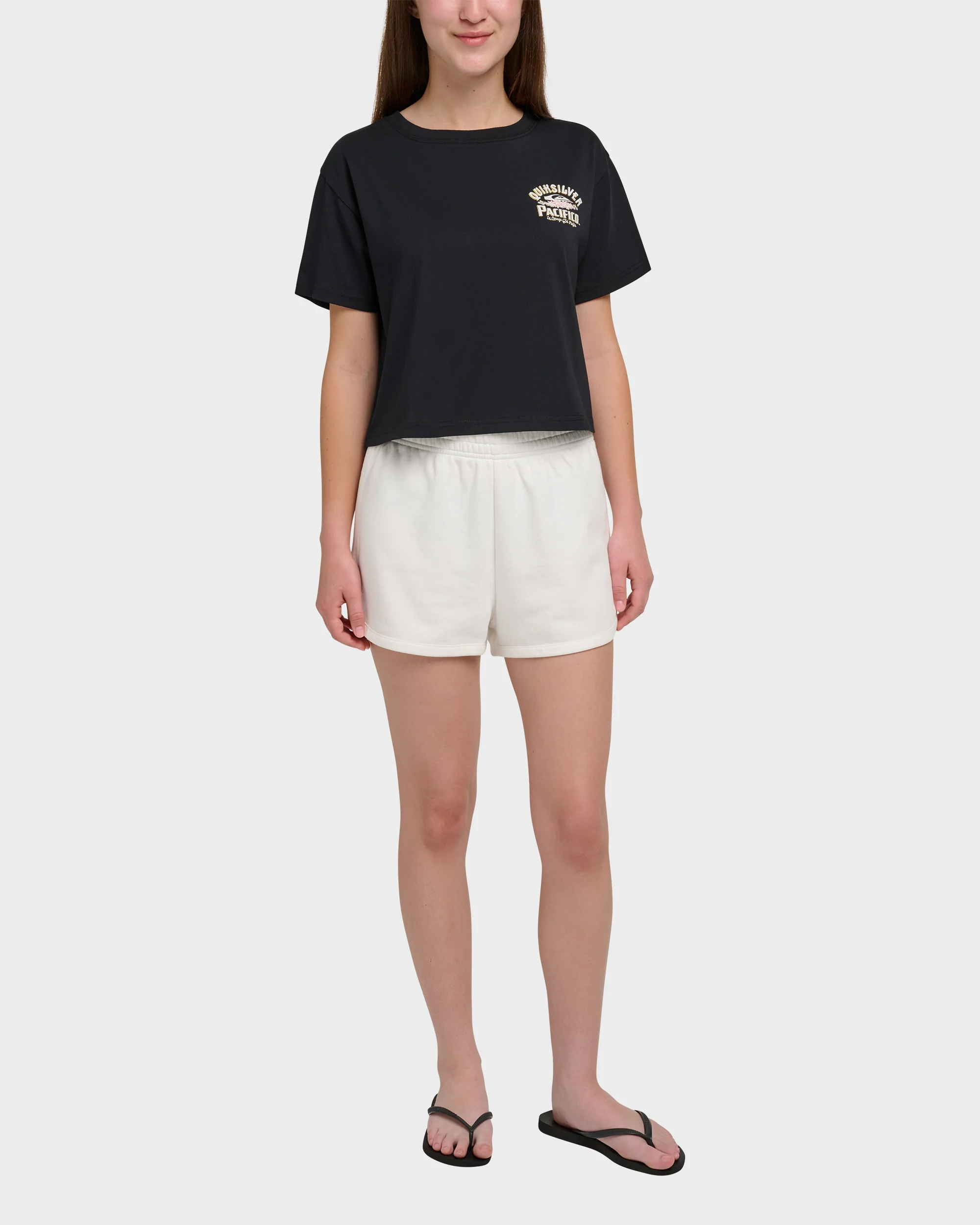 Quiksilver X Pacifico Sign Lock Cropped Boyfriend T-Shirt 4 Quiksilver X Pacifico Sign Lock Cropped Boyfriend T-Shirt