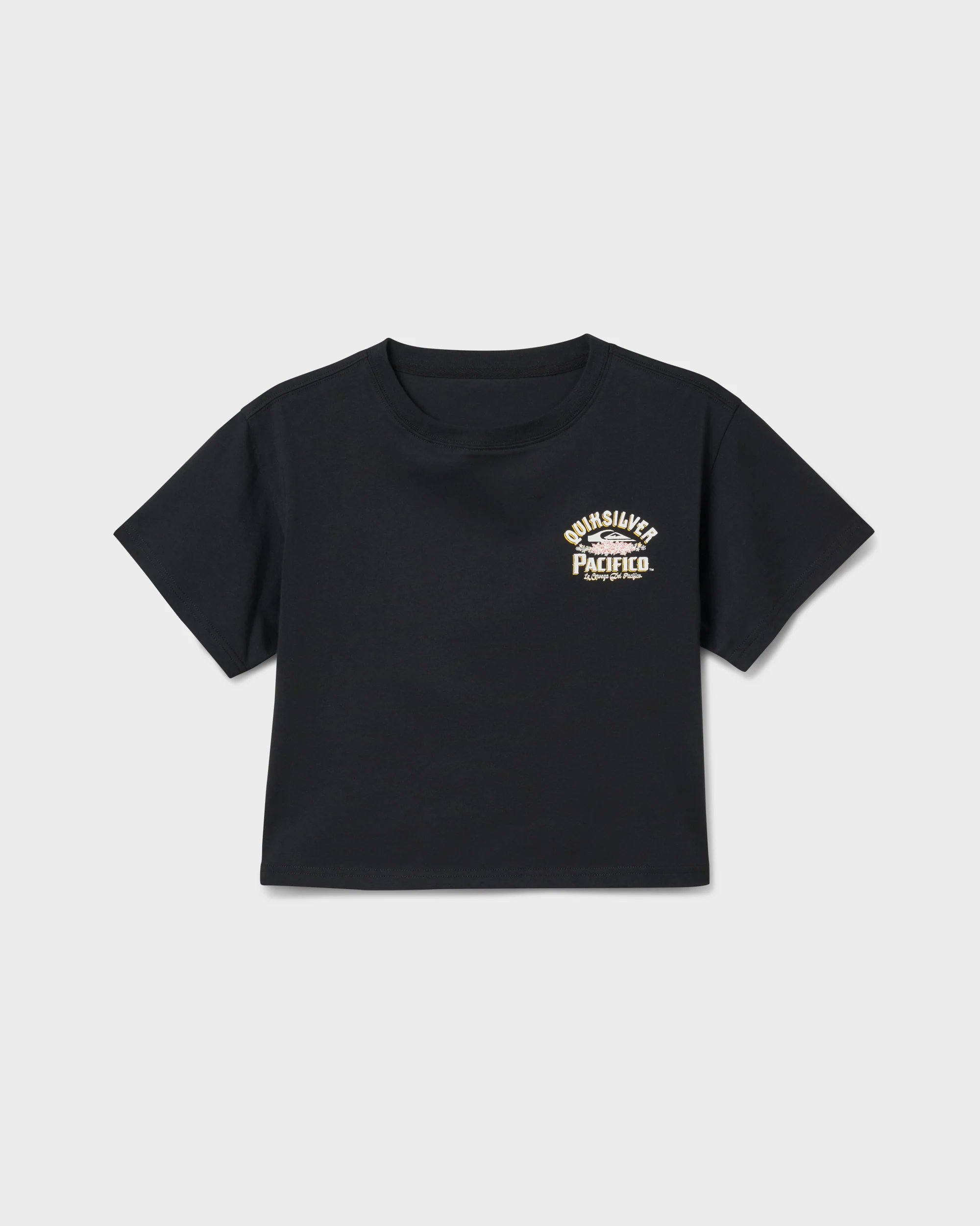 Quiksilver X Pacifico Sign Lock Cropped Boyfriend T-Shirt 7 Quiksilver X Pacifico Sign Lock Cropped Boyfriend T-Shirt