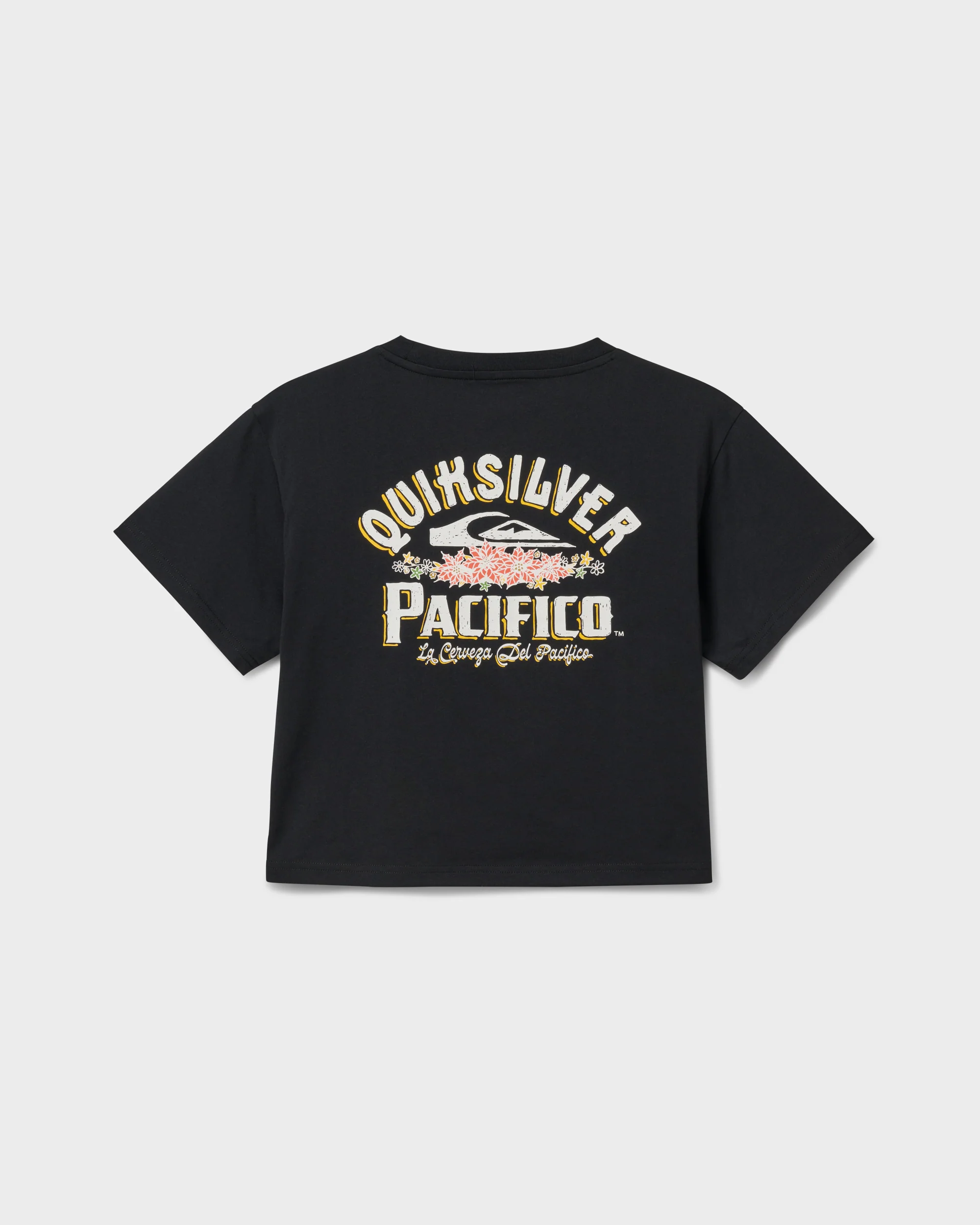 Quiksilver X Pacifico Sign Lock Cropped Boyfriend T-Shirt 8 Quiksilver X Pacifico Sign Lock Cropped Boyfriend T-Shirt