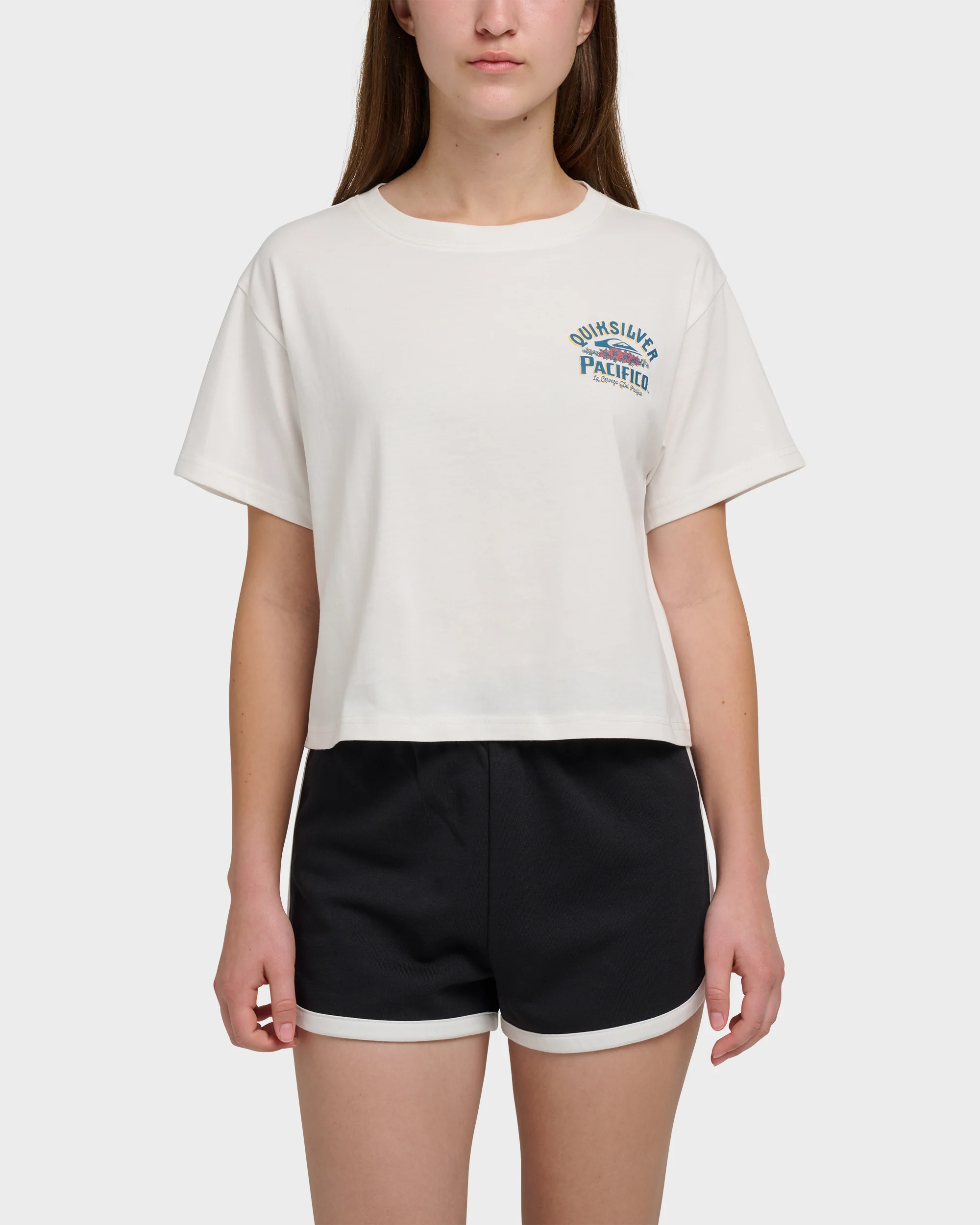 Quiksilver X Pacifico Sign Lock Cropped Boyfriend T-Shirt