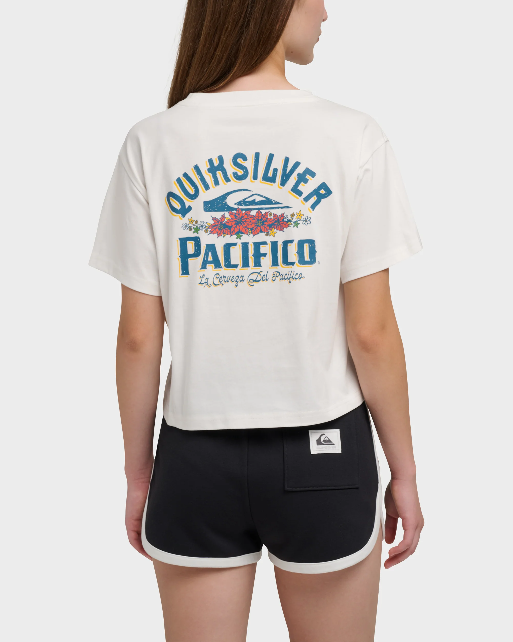 Quiksilver X Pacifico Sign Lock Cropped Boyfriend T-Shirt 2 Quiksilver X Pacifico Sign Lock Cropped Boyfriend T-Shirt