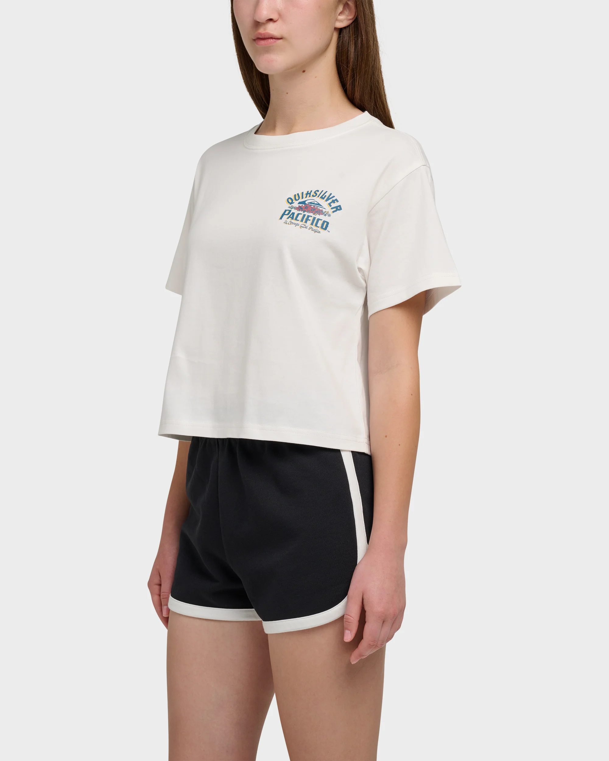 Quiksilver X Pacifico Sign Lock Cropped Boyfriend T-Shirt 3 Quiksilver X Pacifico Sign Lock Cropped Boyfriend T-Shirt