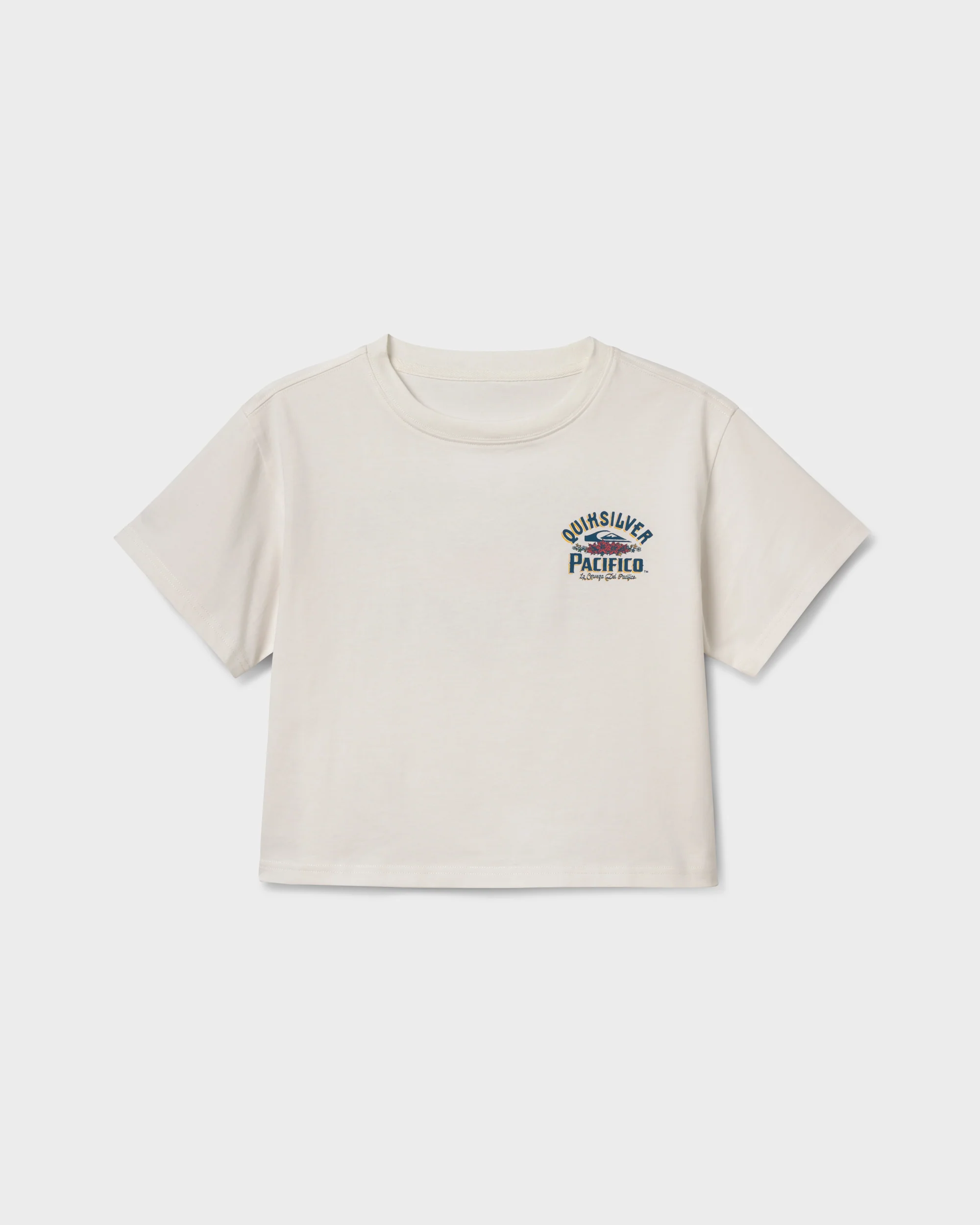 Quiksilver X Pacifico Sign Lock Cropped Boyfriend T-Shirt 7 Quiksilver X Pacifico Sign Lock Cropped Boyfriend T-Shirt