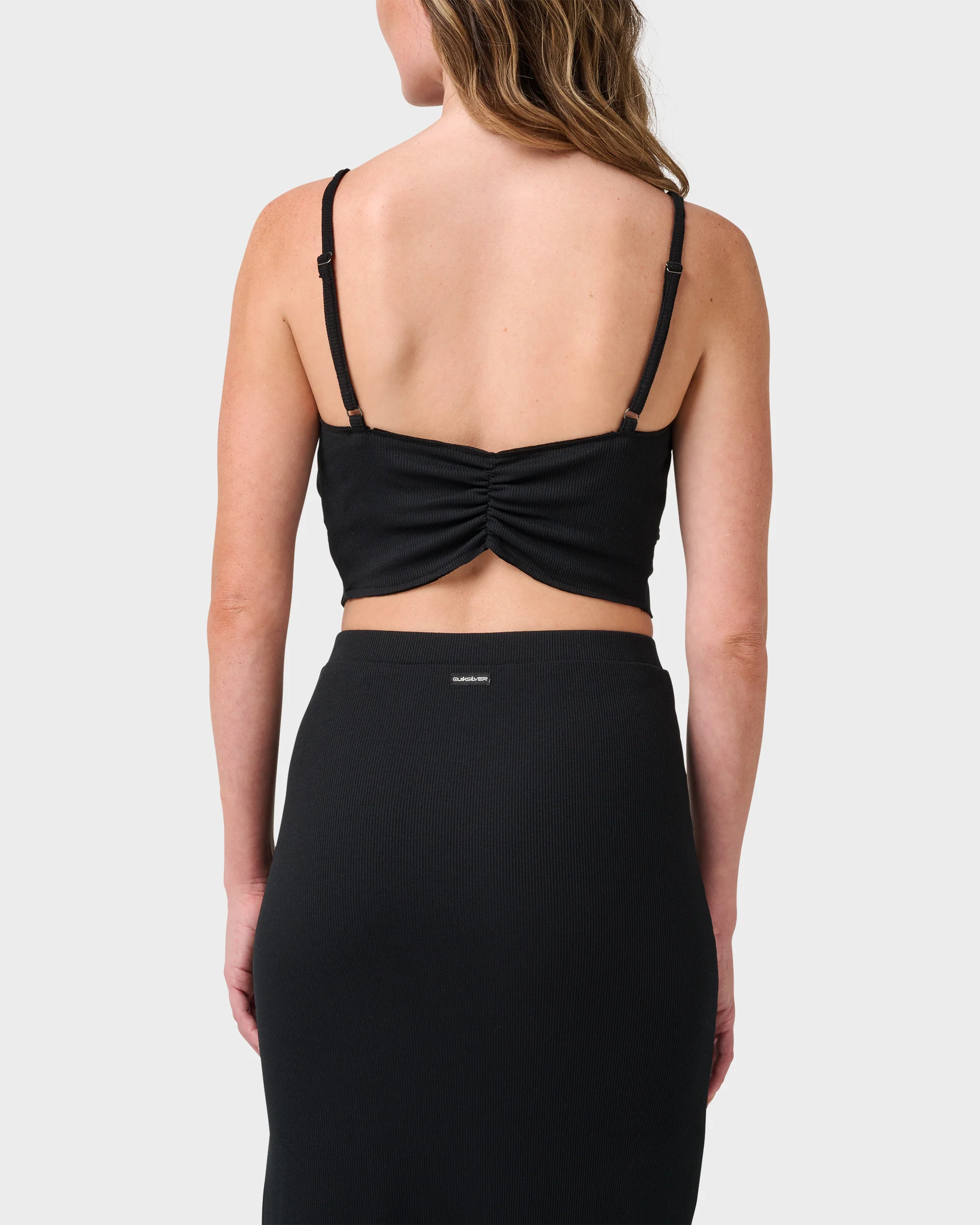 Rhea Solid Cropped Rib Tank 2 Rhea Solid Cropped Rib Tank
