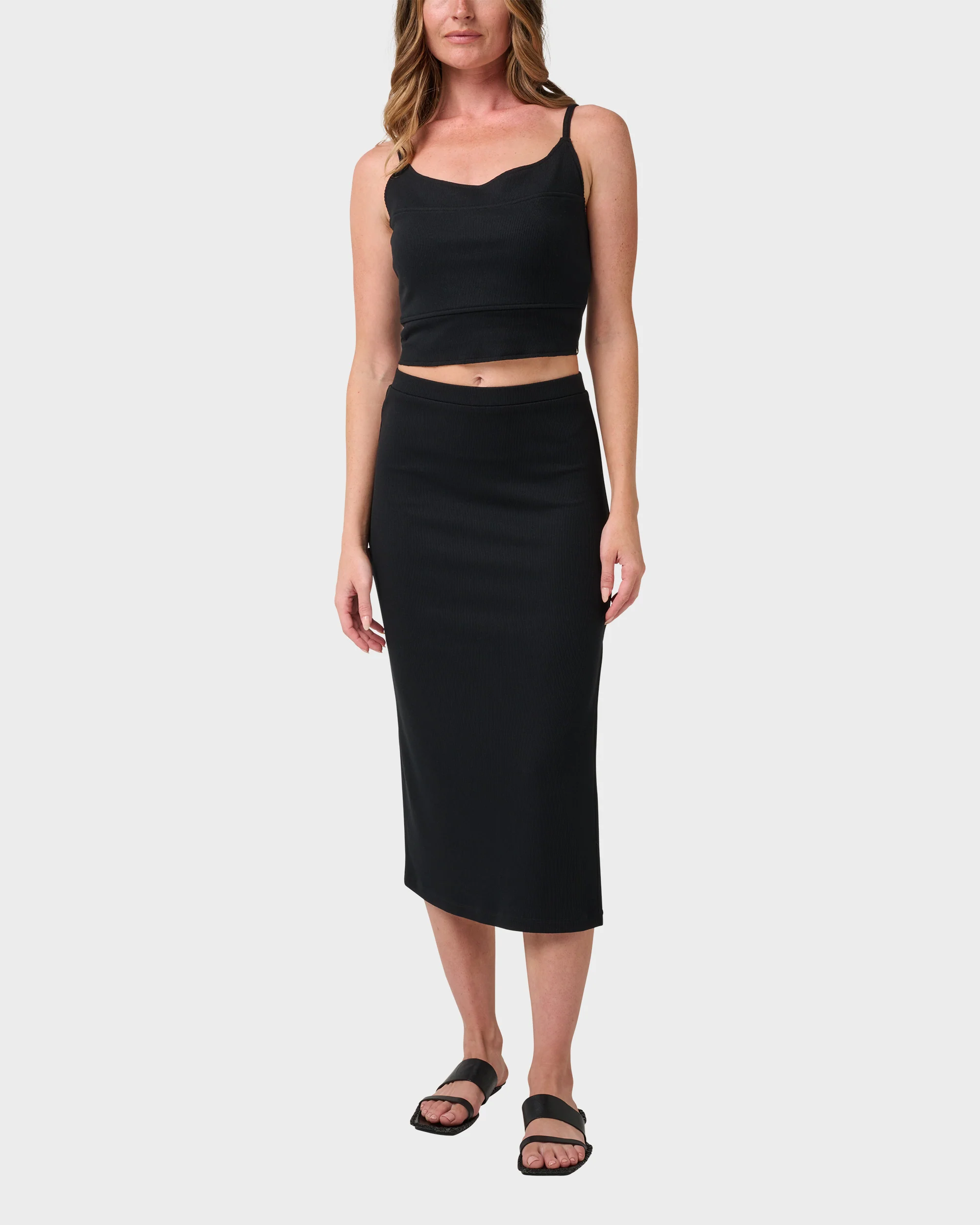 Rhea Solid Cropped Rib Tank 4 Rhea Solid Cropped Rib Tank