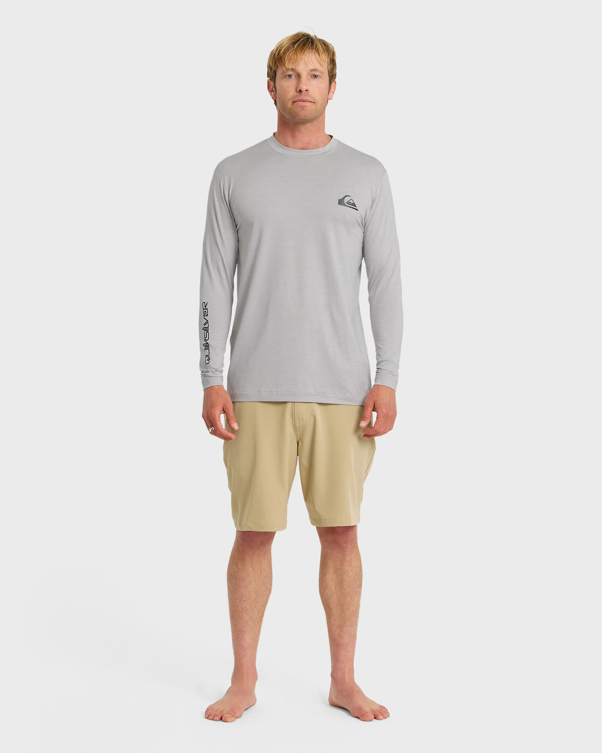 Everyday Long Sleeve Surf Tee - Light Grey Hth 3 Everyday Long Sleeve Surf Tee - Light Grey Hth
