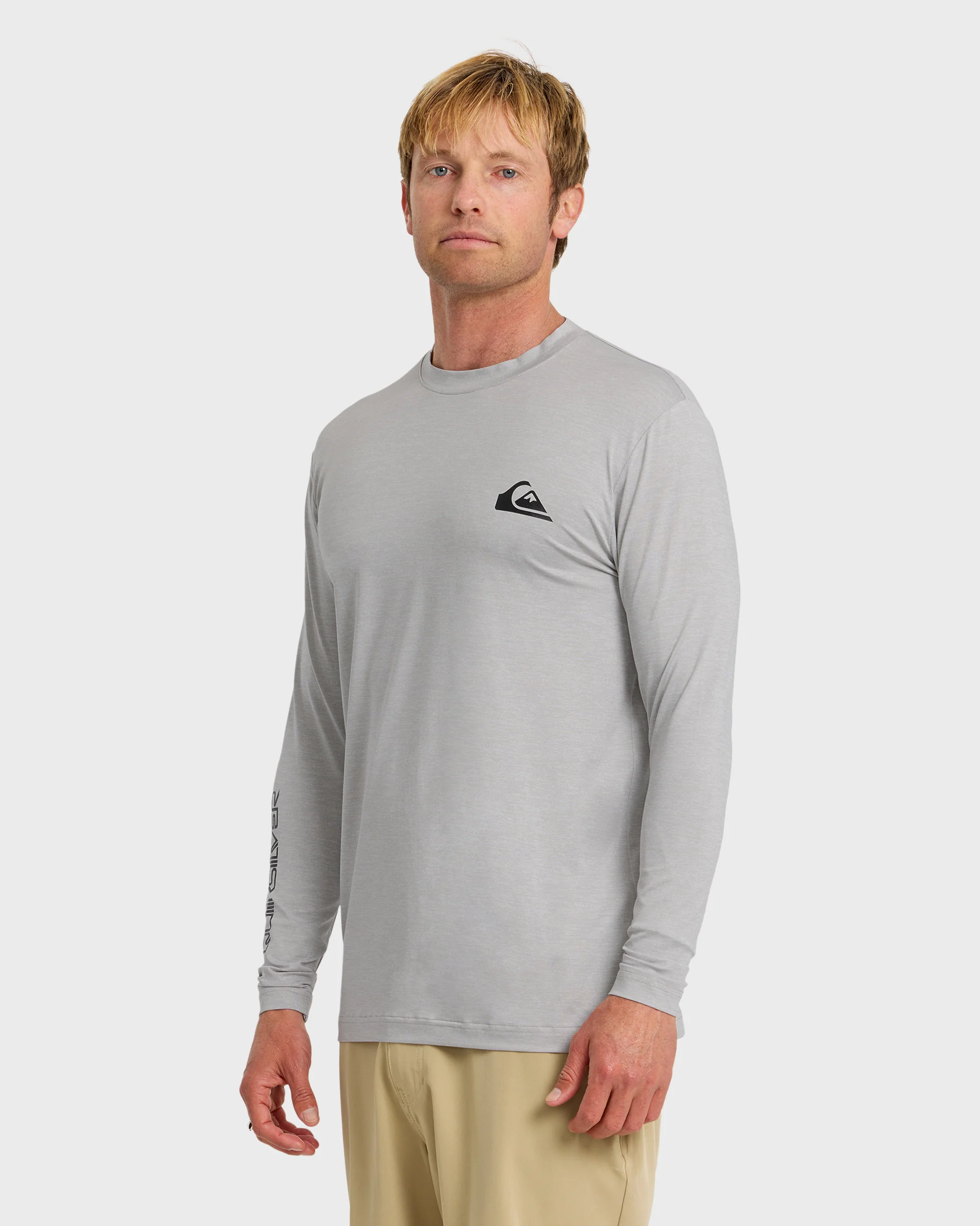 Everyday Long Sleeve Surf Tee - Light Grey Hth 4 Everyday Long Sleeve Surf Tee - Light Grey Hth