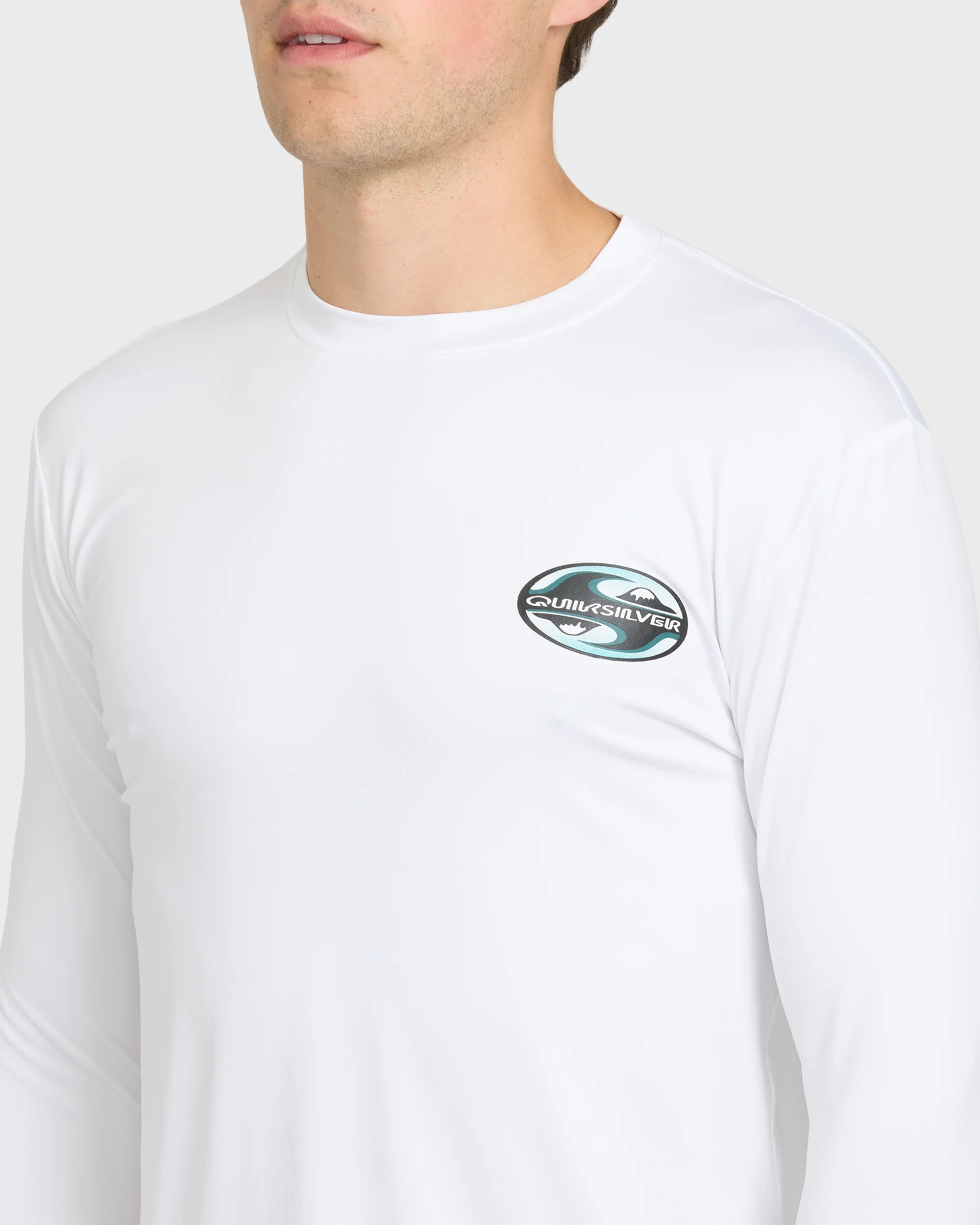 All Day Graphic 50 UPF Long Sleeve Surf Tee - White 5 All Day Graphic 50 UPF Long Sleeve Surf Tee - White