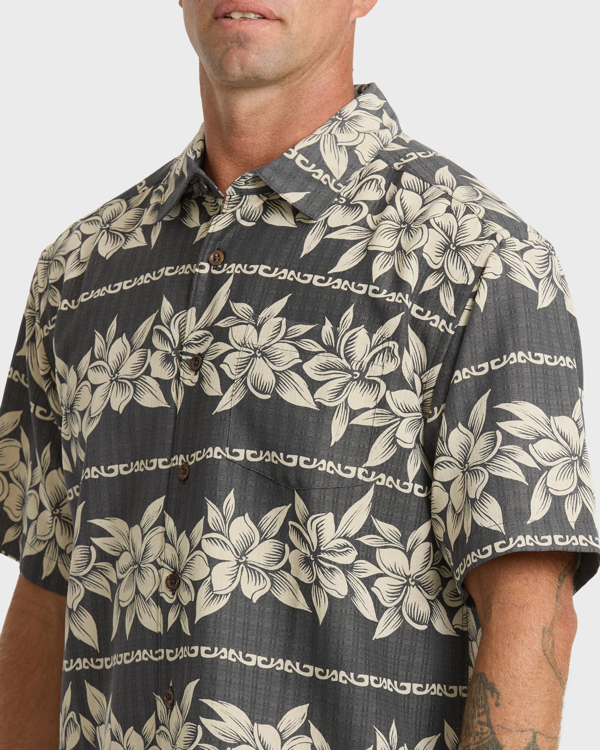 Waterman Horizons Short Sleeve Woven Shirt - Phantom 3 Waterman Horizons Short Sleeve Woven Shirt - Phantom