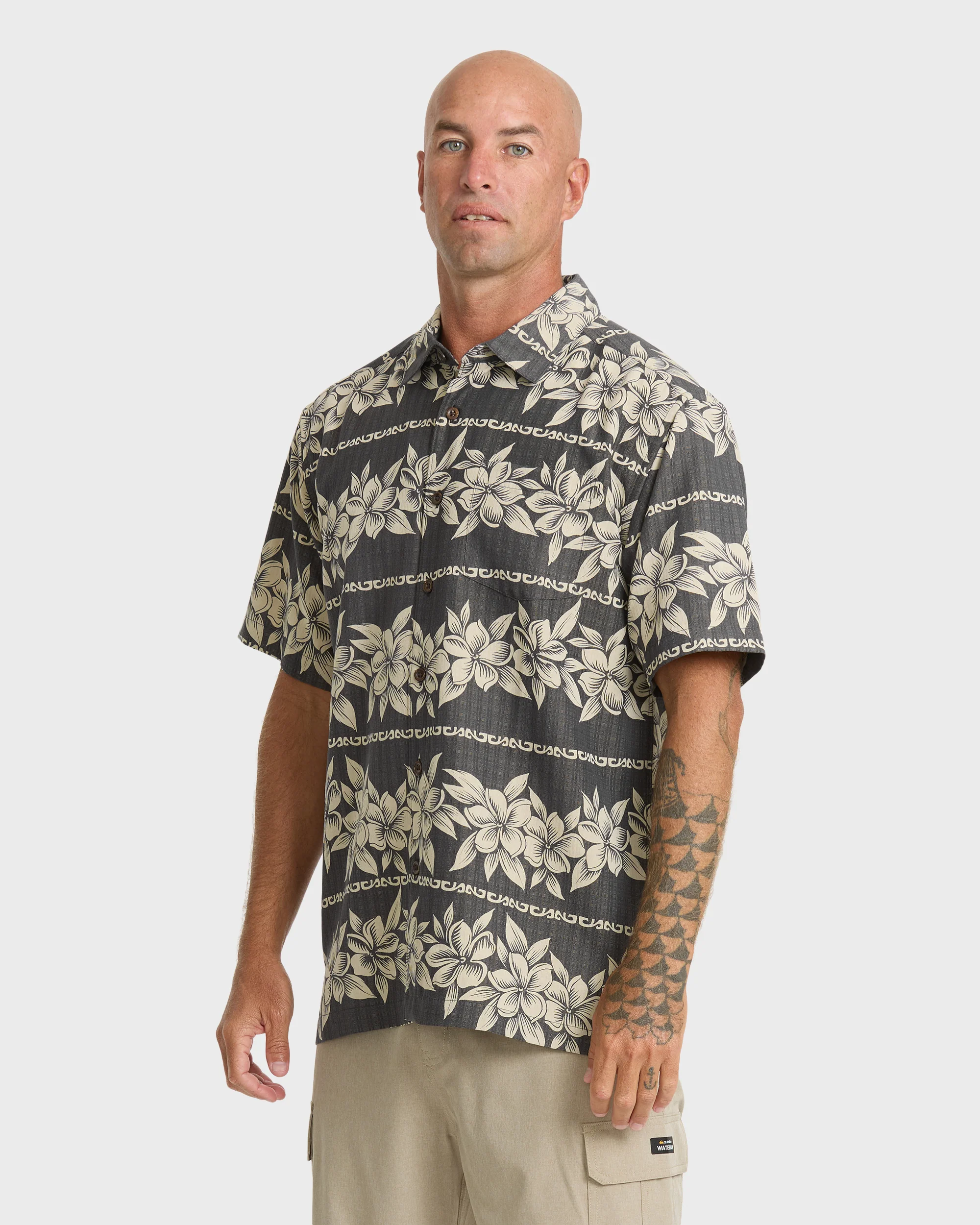 Waterman Horizons Short Sleeve Woven Shirt - Phantom 4 Waterman Horizons Short Sleeve Woven Shirt - Phantom