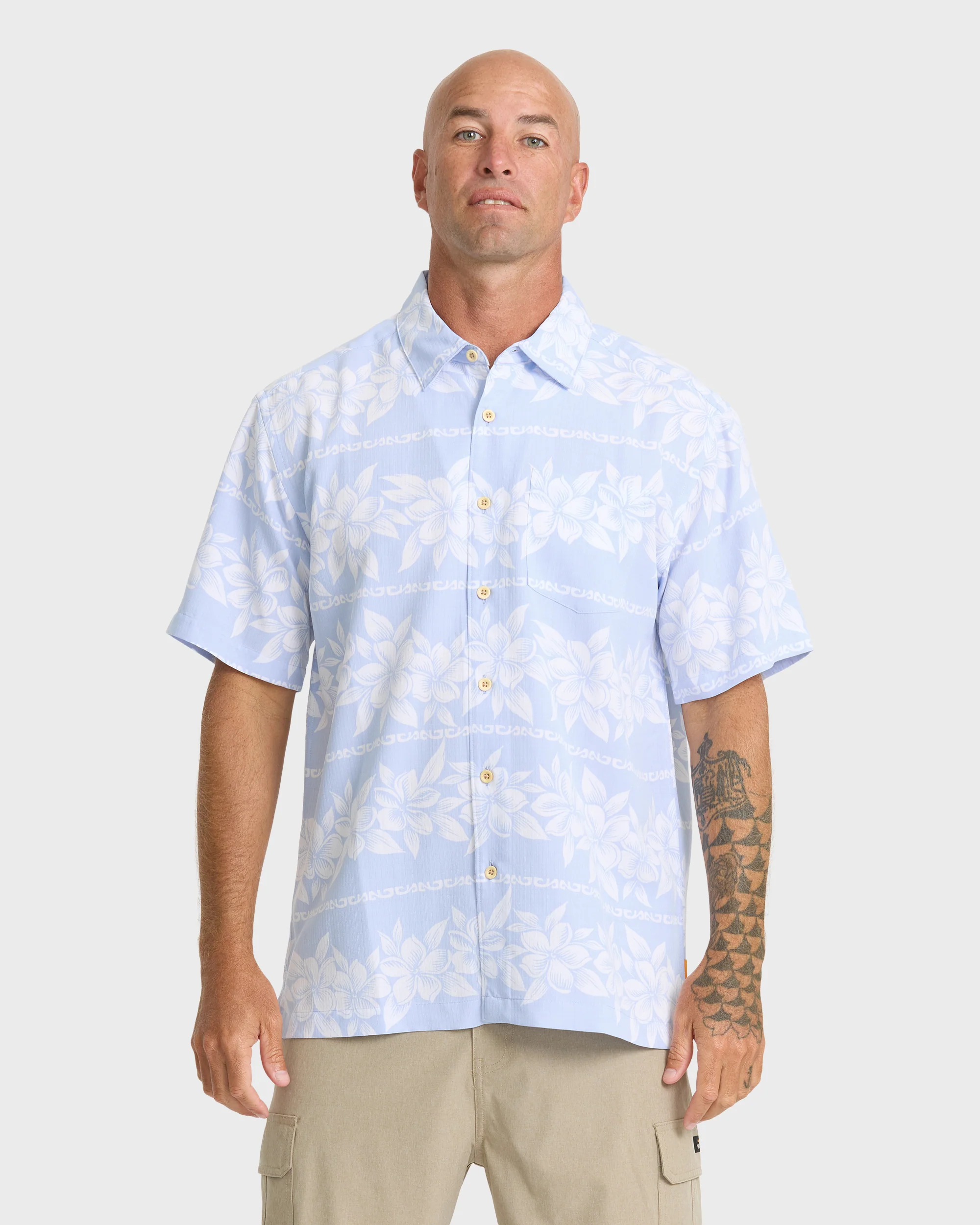 Waterman Horizons Short Sleeve Woven Shirt - Skyway 1 Waterman Horizons Short Sleeve Woven Shirt - Skyway