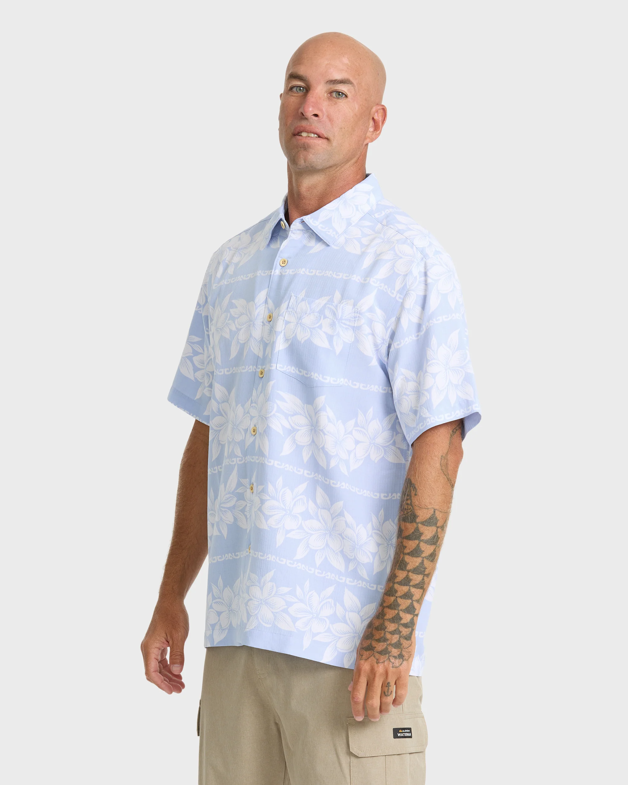Waterman Horizons Short Sleeve Woven Shirt - Skyway 4 Waterman Horizons Short Sleeve Woven Shirt - Skyway