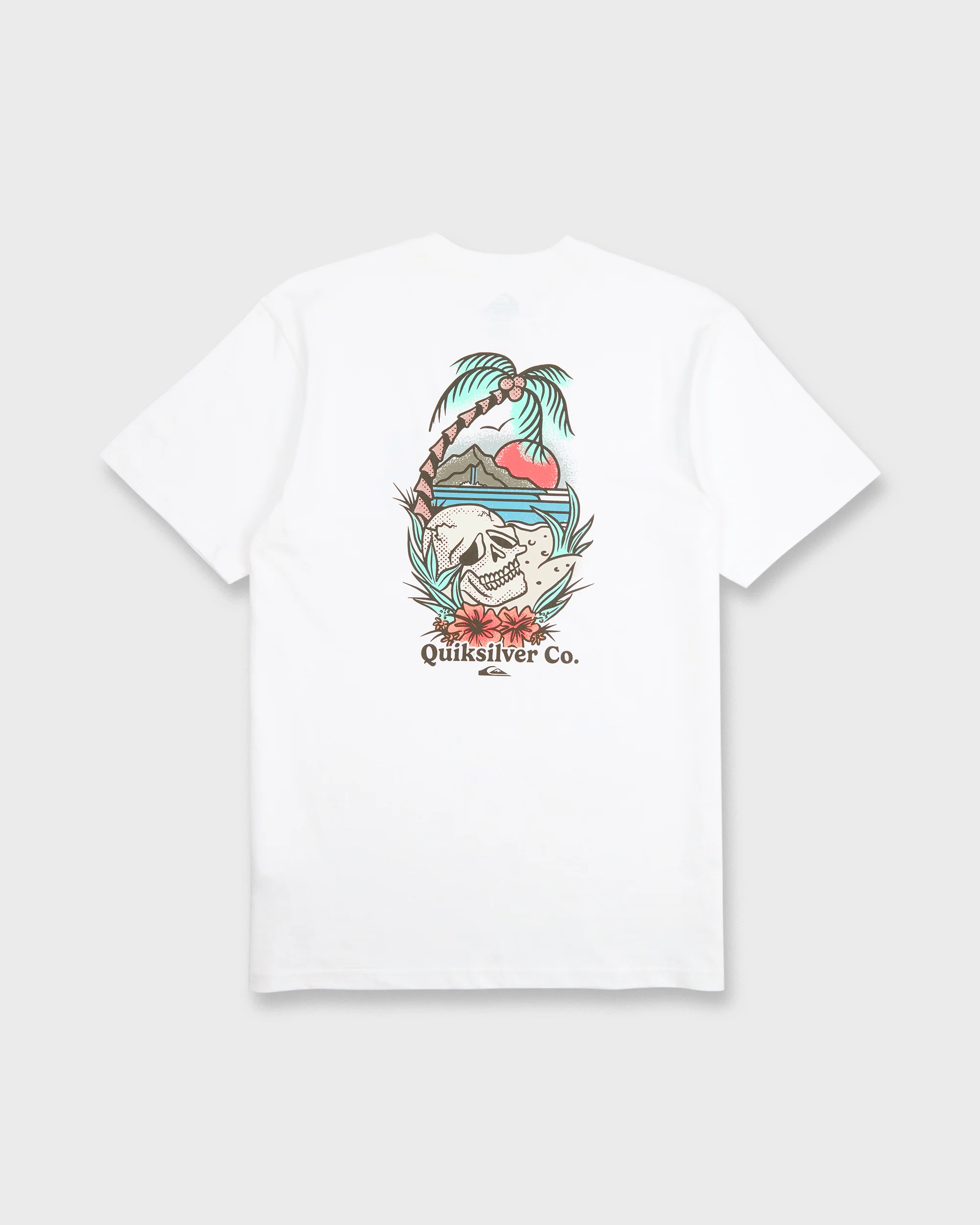 Staycation Short Sleeve Cotton T-Shirt - White 7 Staycation Short Sleeve Cotton T-Shirt - White