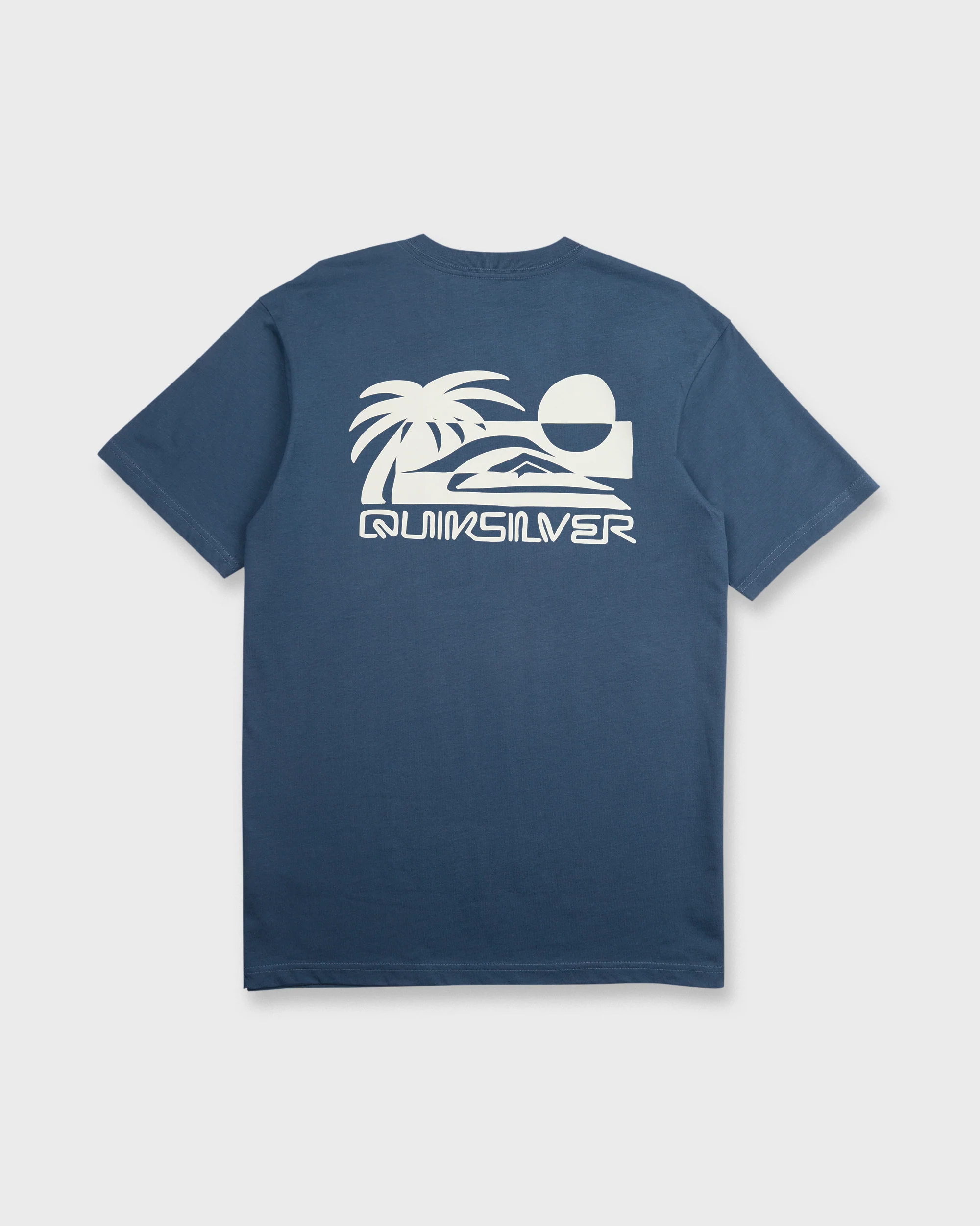 Reverse Cut Classic Short Sleeve Cotton T-Shirt - Dark Denim 7 Reverse Cut Classic Short Sleeve Cotton T-Shirt - Dark Denim