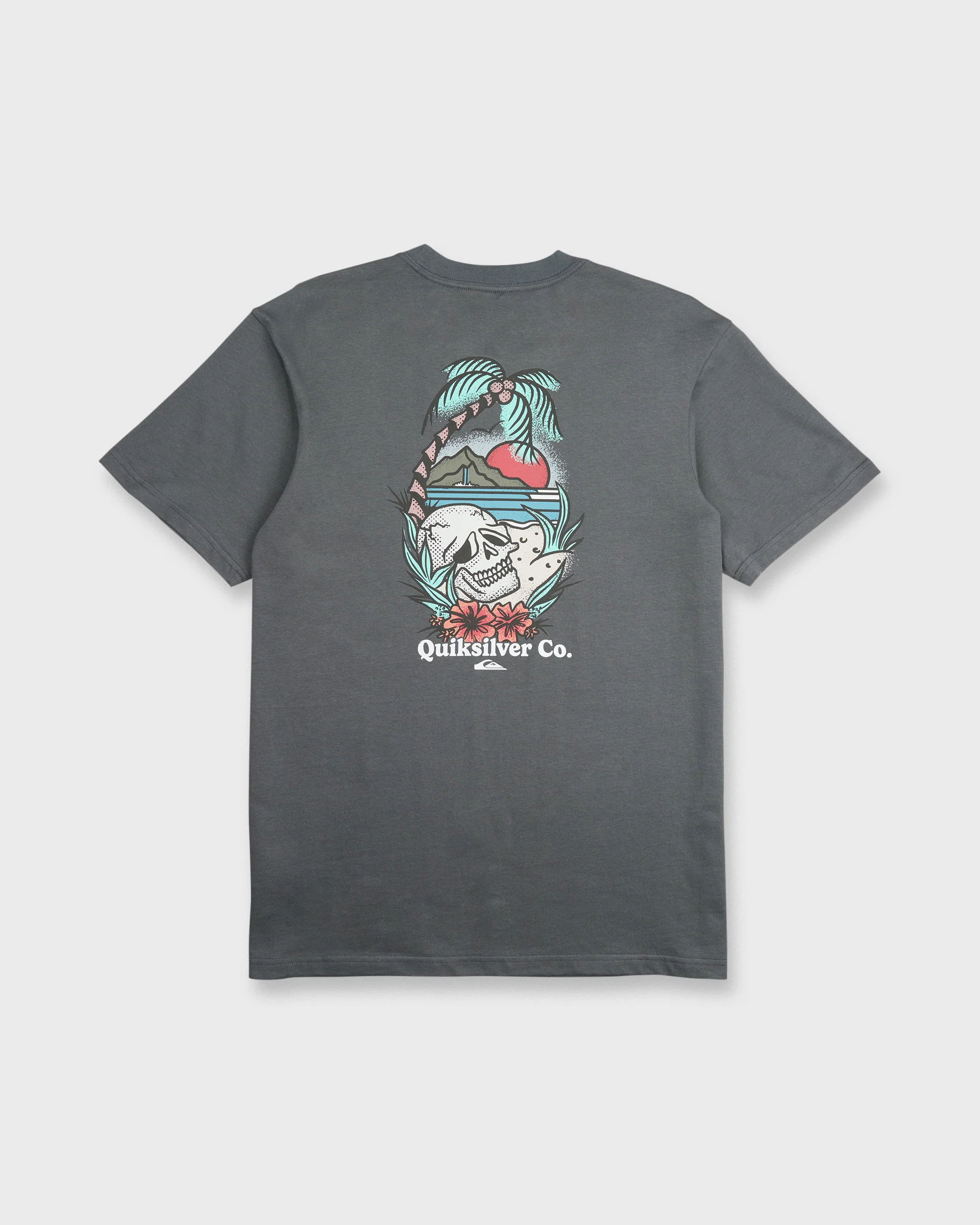 Staycation Short Sleeve Cotton T-Shirt - Iron Gate 7 Staycation Short Sleeve Cotton T-Shirt - Iron Gate