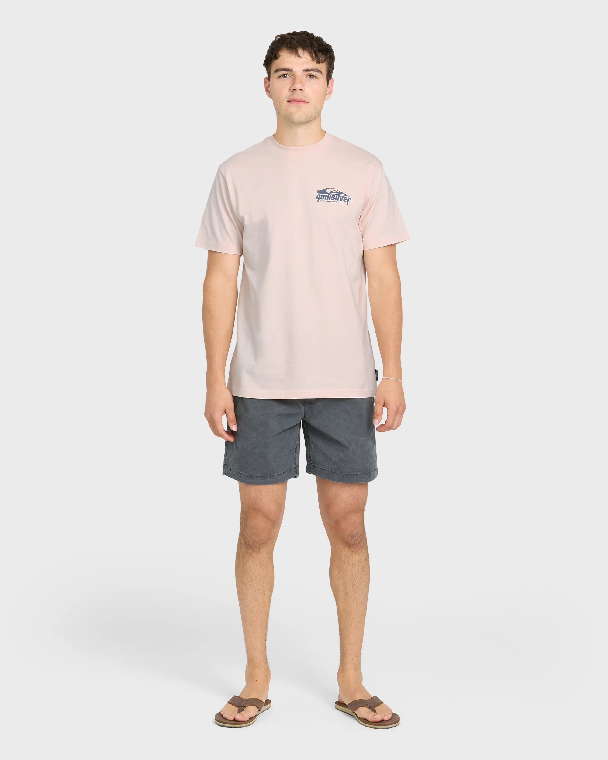Linked Up Classic Short Sleeve Cotton T-Shirt - Rosewater 4 Linked Up Classic Short Sleeve Cotton T-Shirt - Rosewater