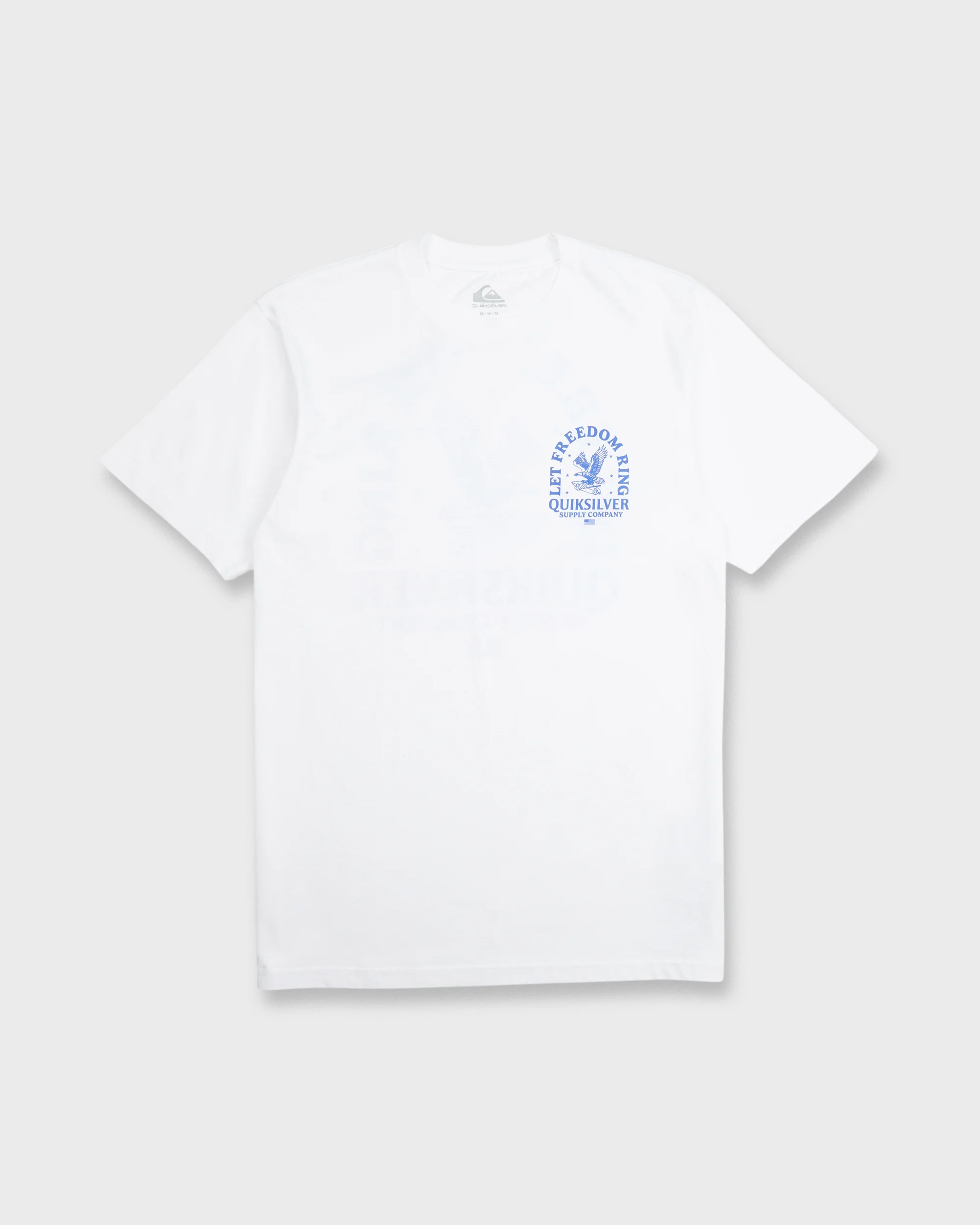 Freedom Ring Short Sleeve Cotton T-Shirt - White