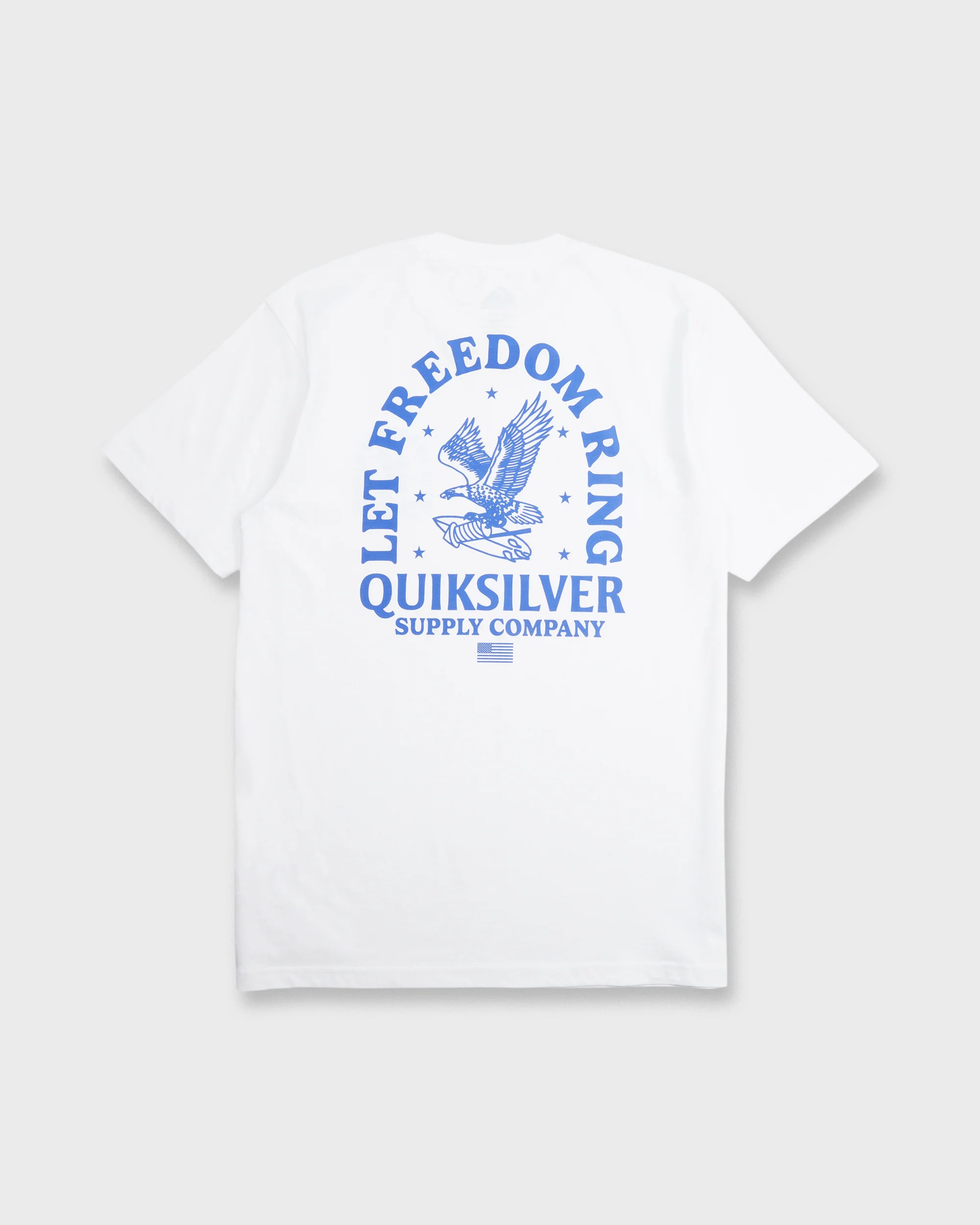 Freedom Ring Short Sleeve Cotton T-Shirt - White 2 Freedom Ring Short Sleeve Cotton T-Shirt - White