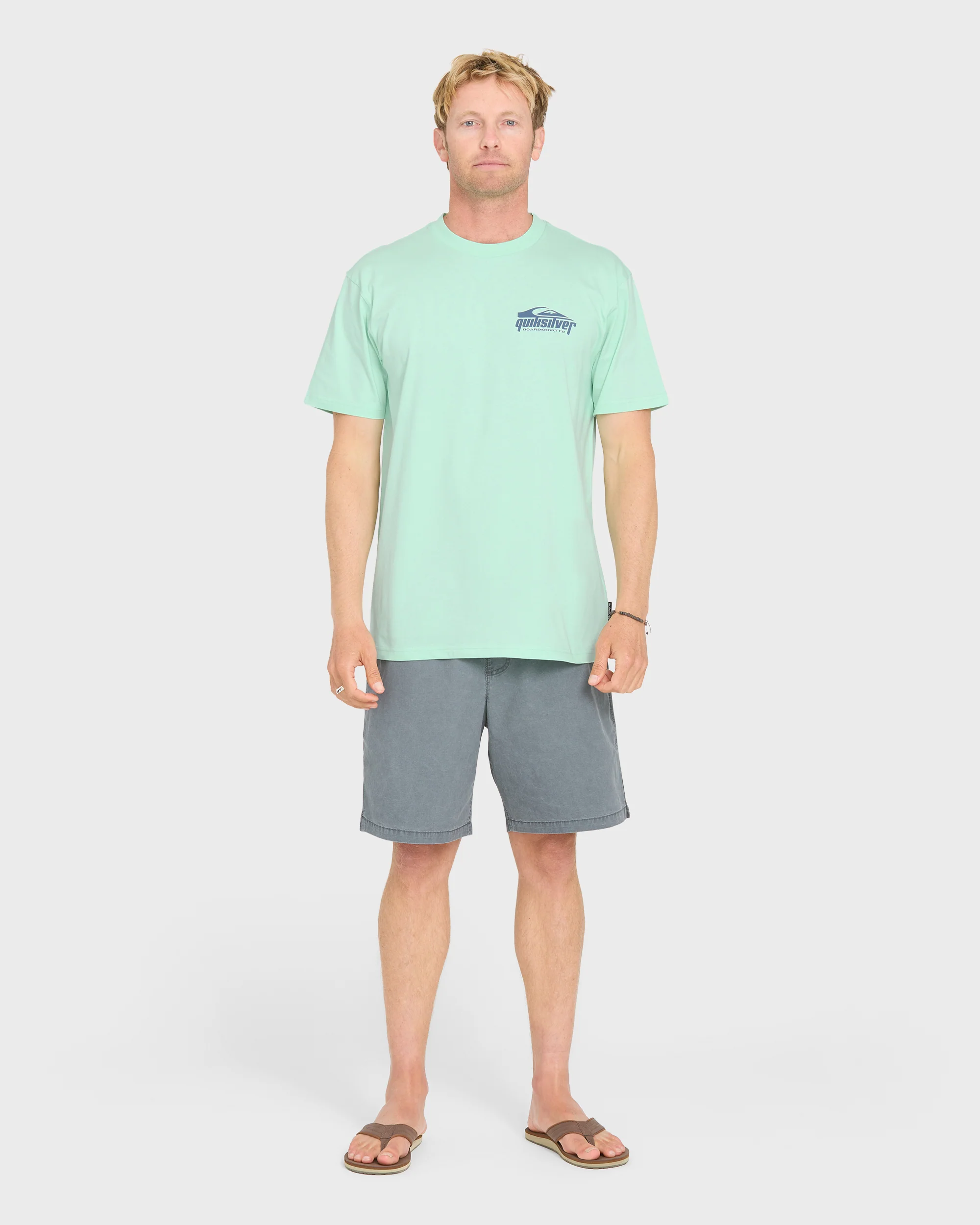 Linked Up Classic Short Sleeve Cotton T-Shirt - Brook Green 4 Linked Up Classic Short Sleeve Cotton T-Shirt - Brook Green